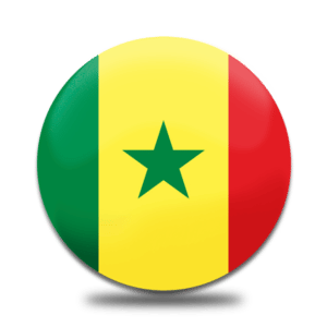 Senegal round flag