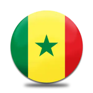 Senegal round flag