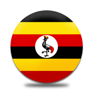 Uganda round flag