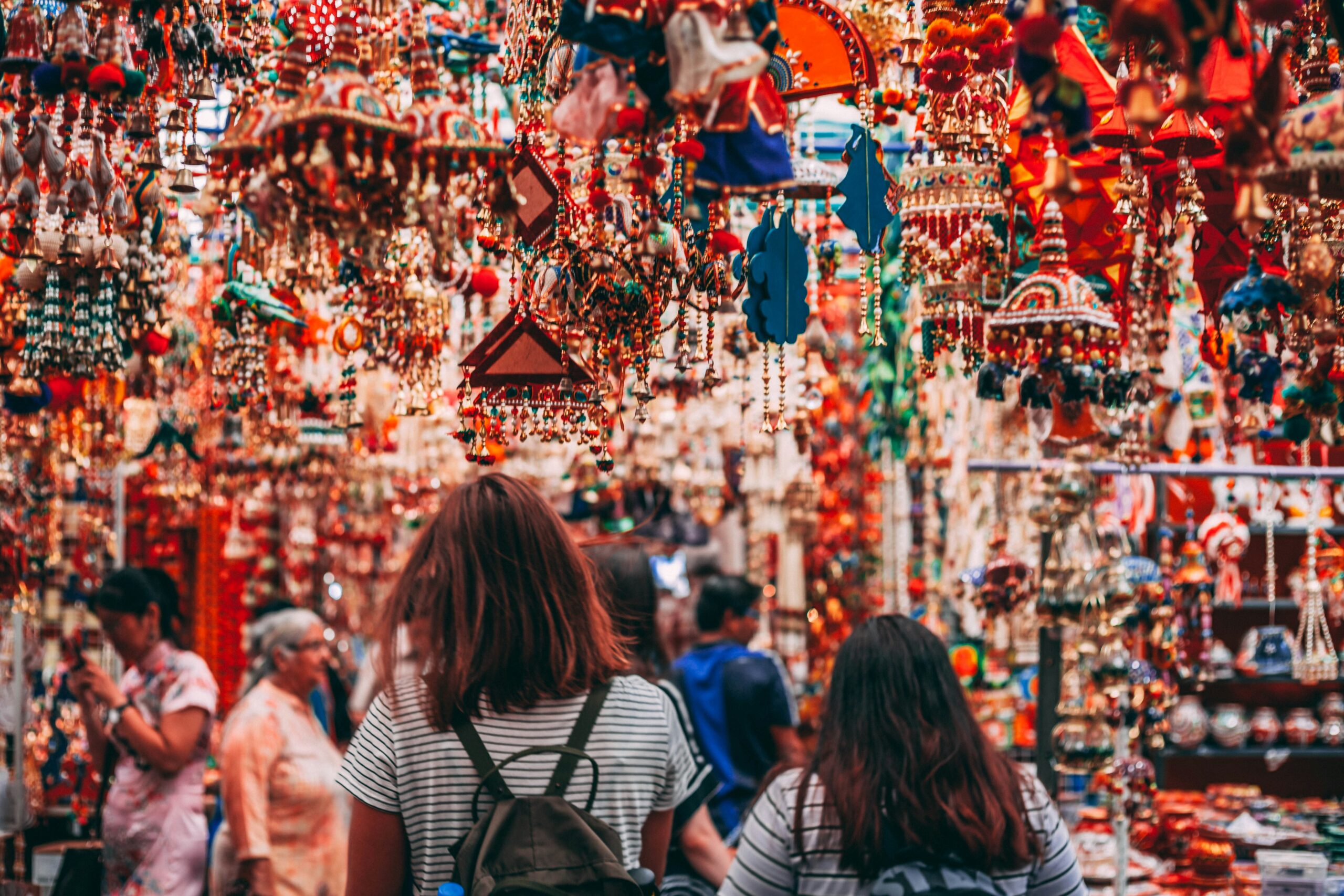 An Indian market.